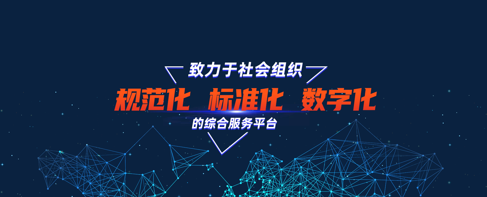 致力于社會組織規范化標準化數字化的綜合服務平臺